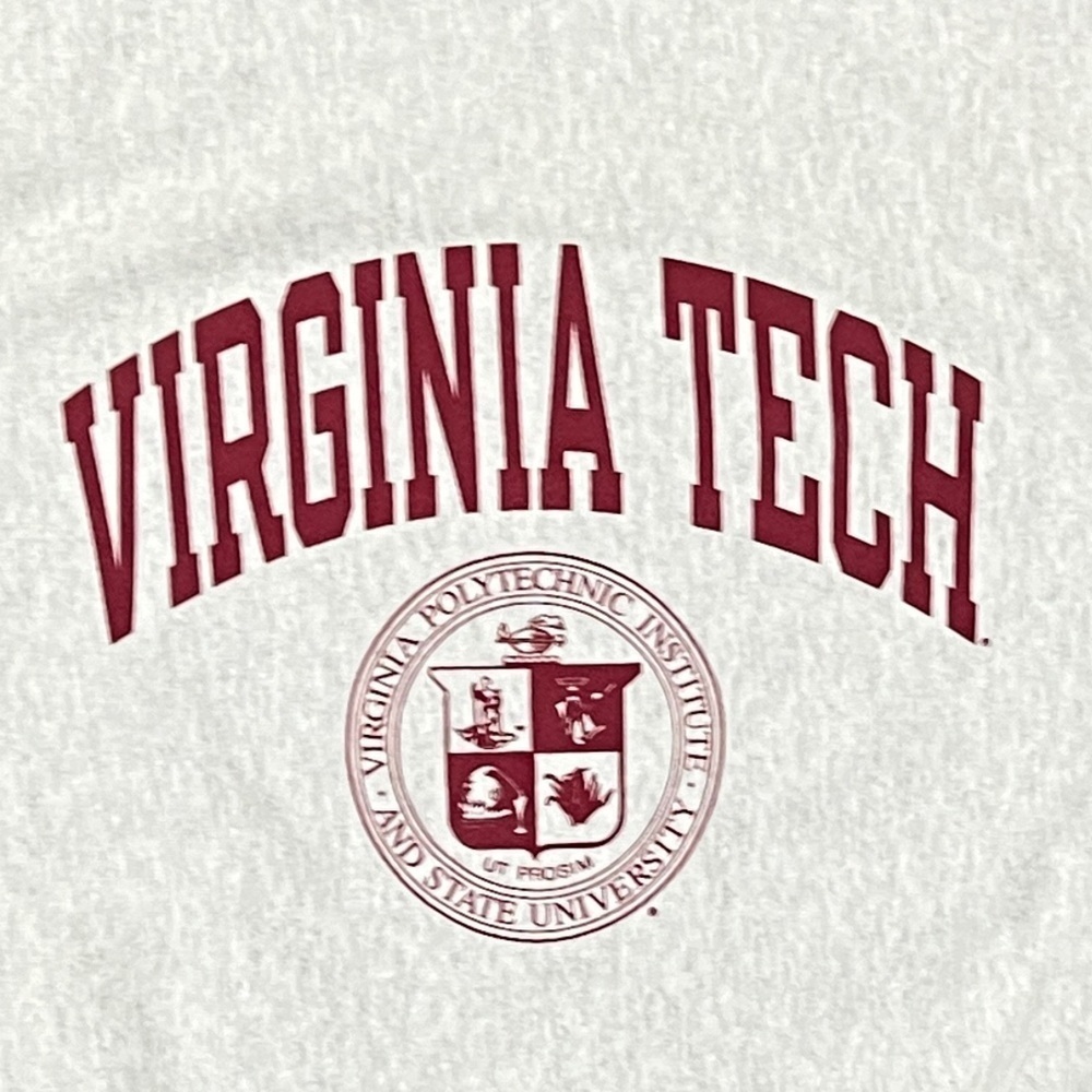 Virginia Tech Hokies Champion Reverse Weave Crewneck Gray Sweatshirt - Picture 2 of 4